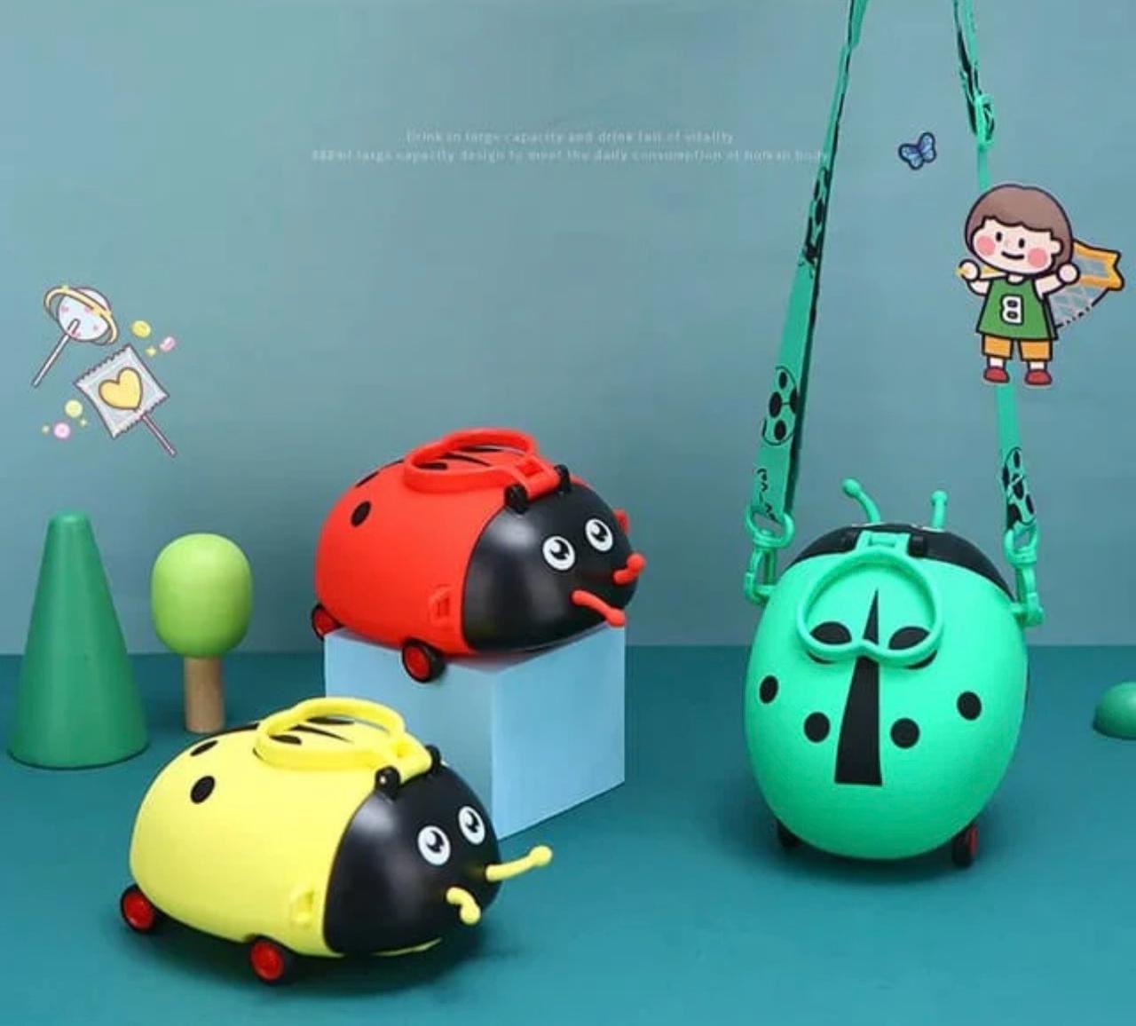 24ead38c-2c00-4b82-a943-bd341c492119 Ladybug cute kids water bottle - Image 1