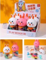 Cute Rabbit 2 in 1 Play Dough and Coin Box - Image 2