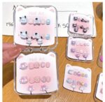 Cute nails and ear studs set - Image 2