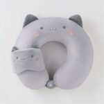 Cute Travel pillow with eye mask - Image 2